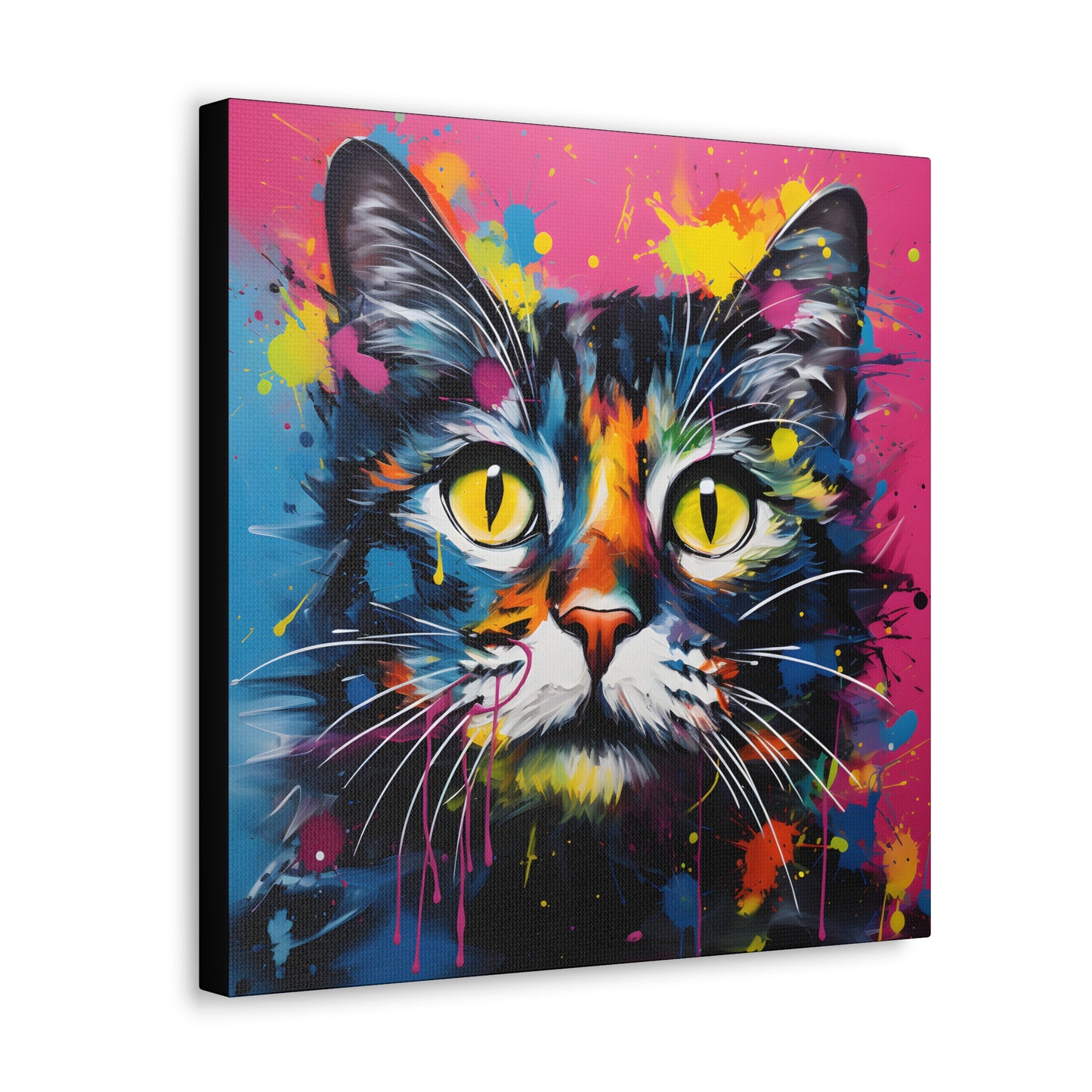 Vibrant Pop Art Cat