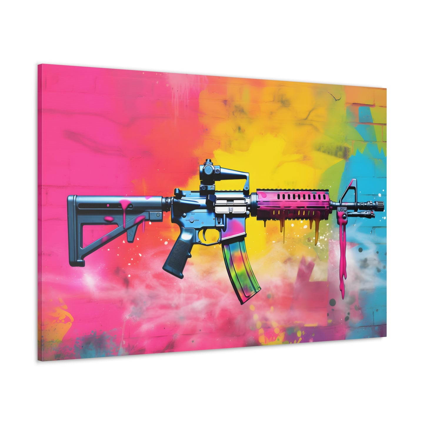 AR-15 Neon Graffiti