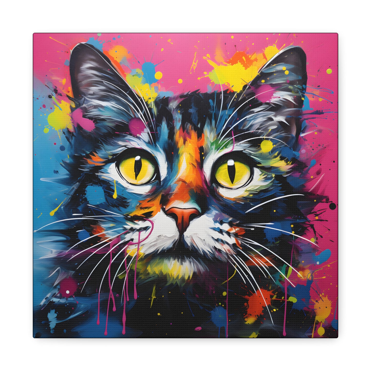 Vibrant Pop Art Cat