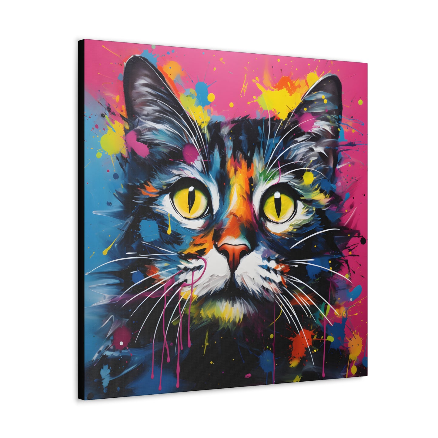 Vibrant Pop Art Cat