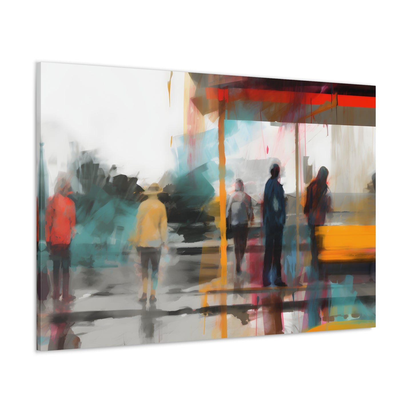 Rainy Day Bus Stop