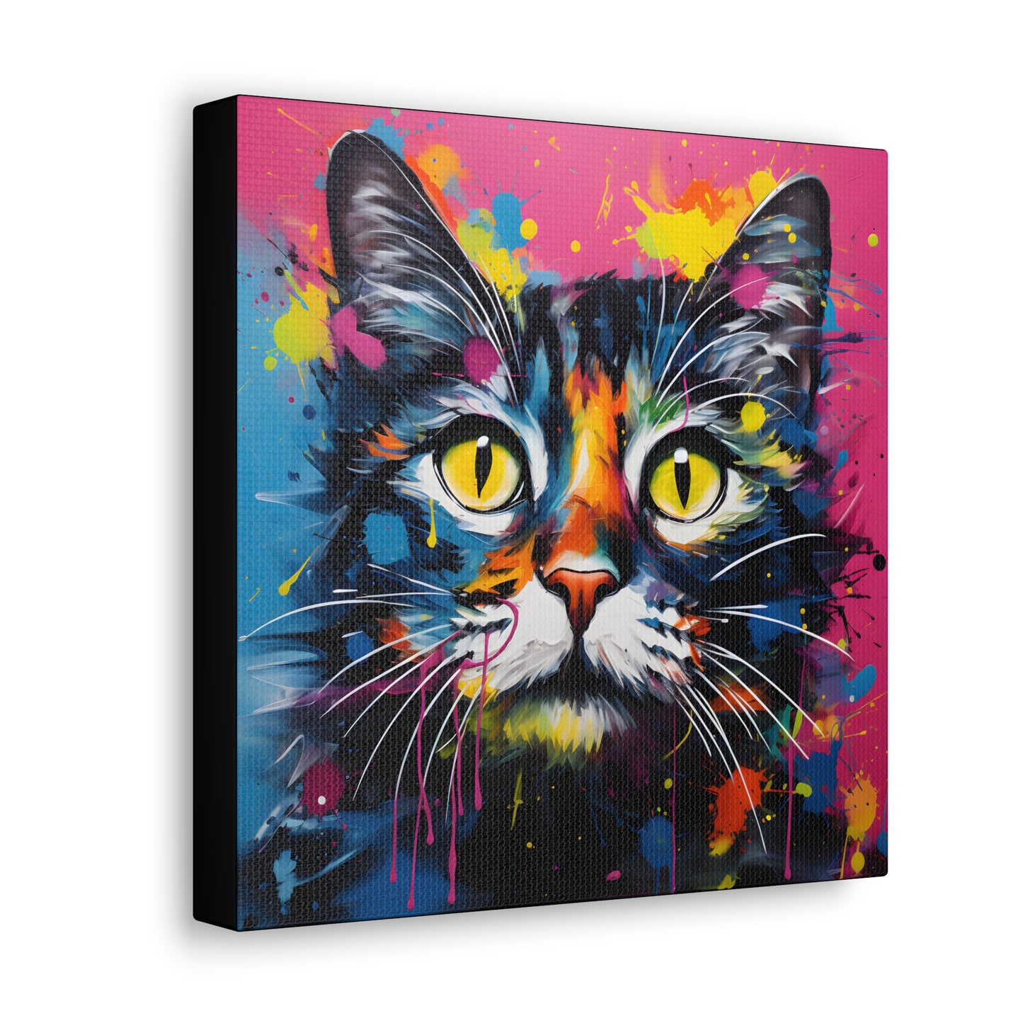 Vibrant Pop Art Cat