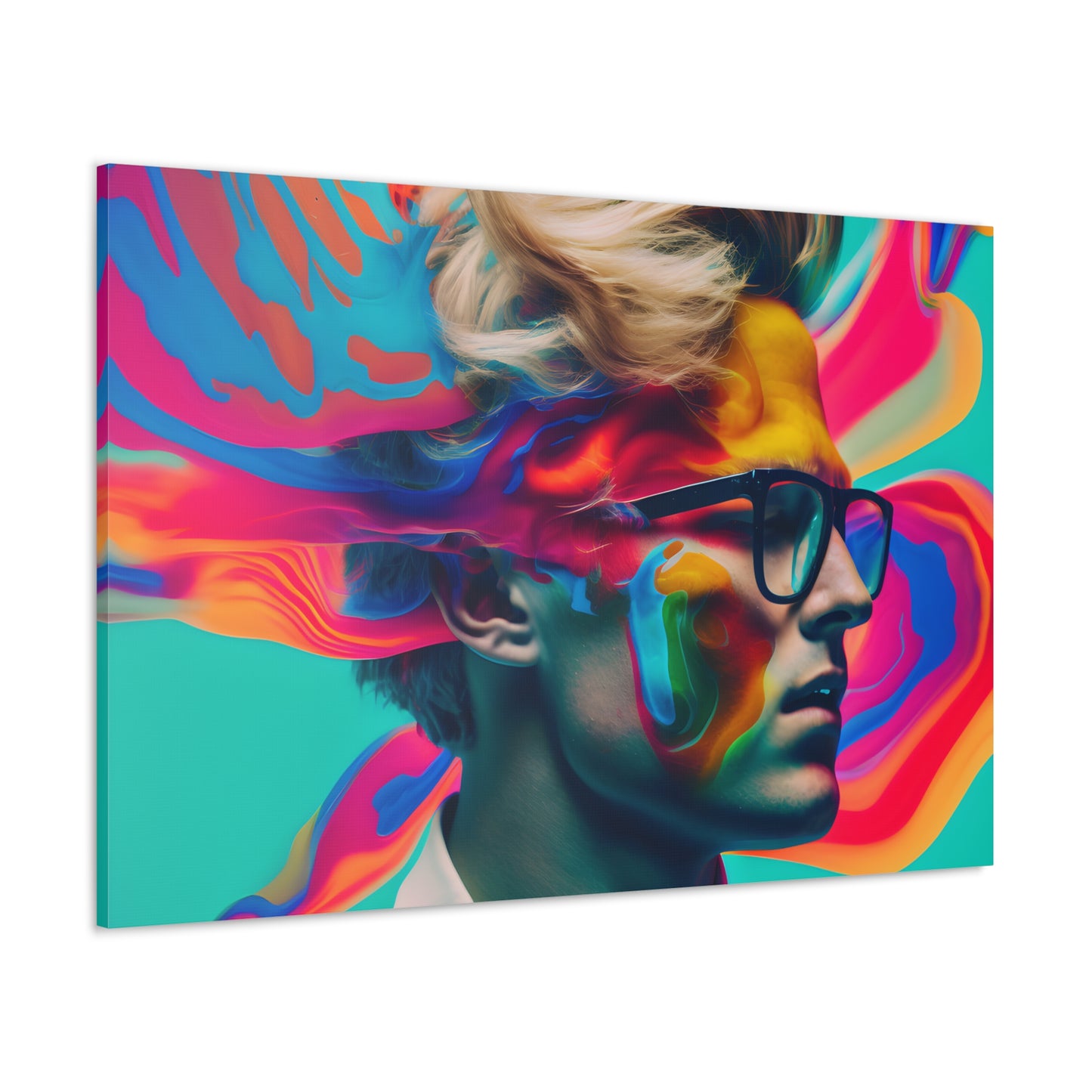 Male Model Vibrant Colors