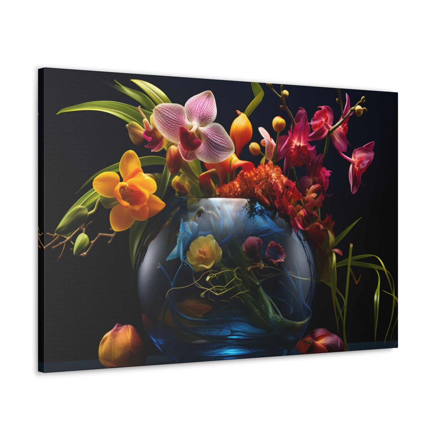 Fantasy Flowers In Fishbowl
