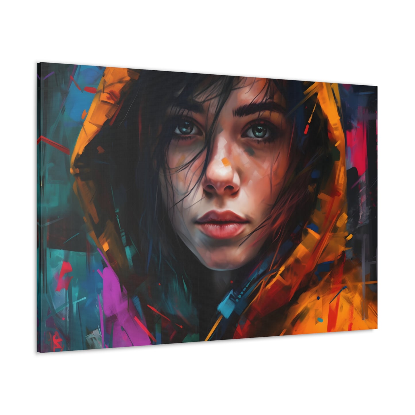 Beautiful Girl In The Rain