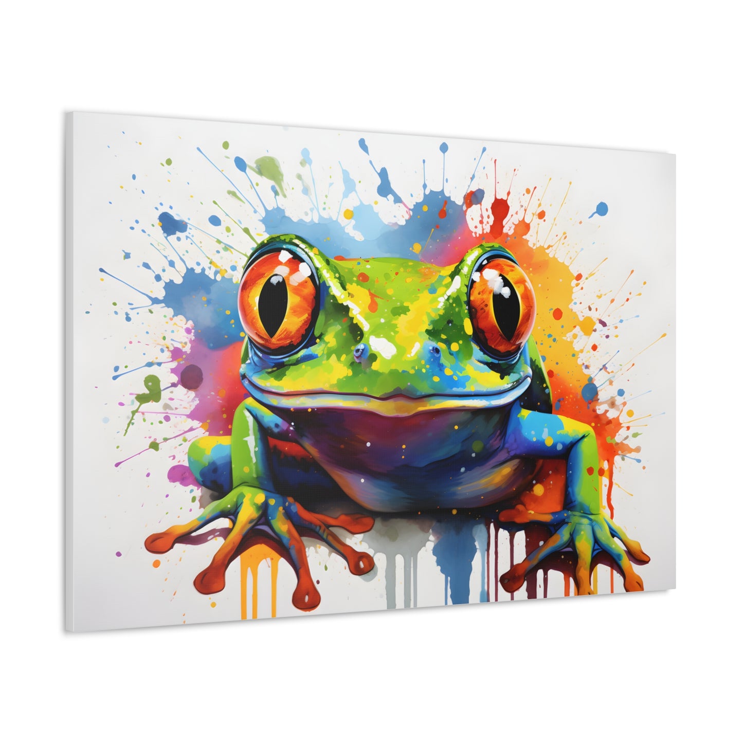Rainbow Pop Paint Frog