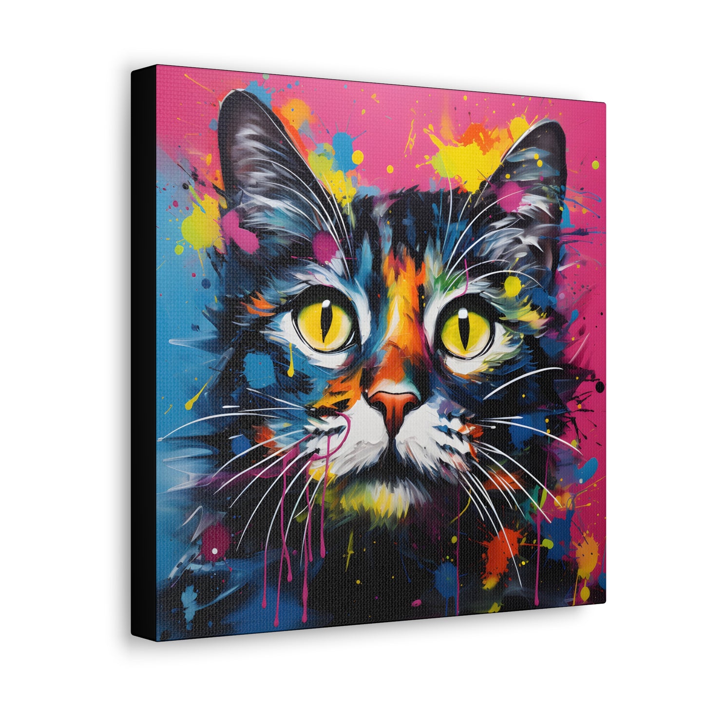 Vibrant Pop Art Cat