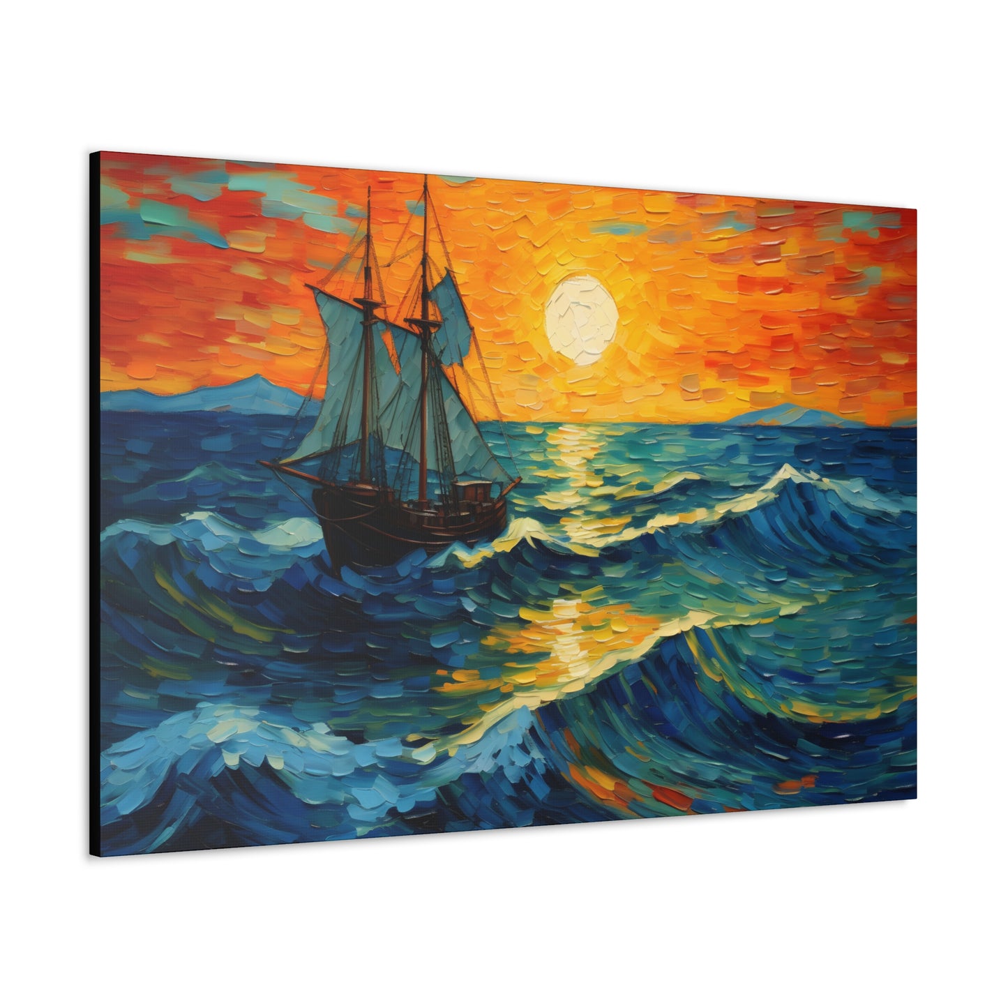 Sunsetting On Majestic Ship