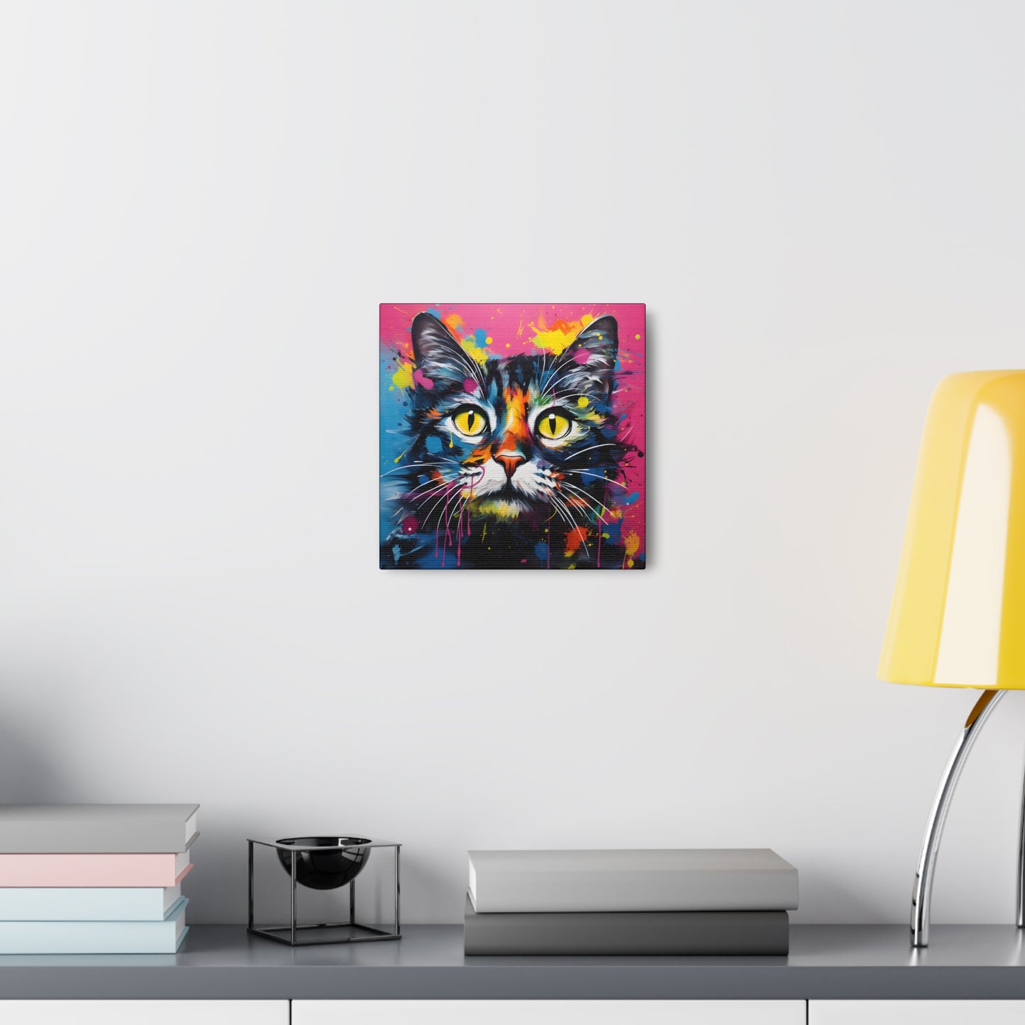 Vibrant Pop Art Cat