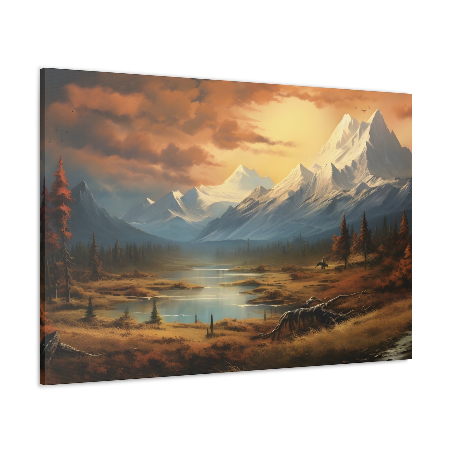 Mountain Range & The Valley Below