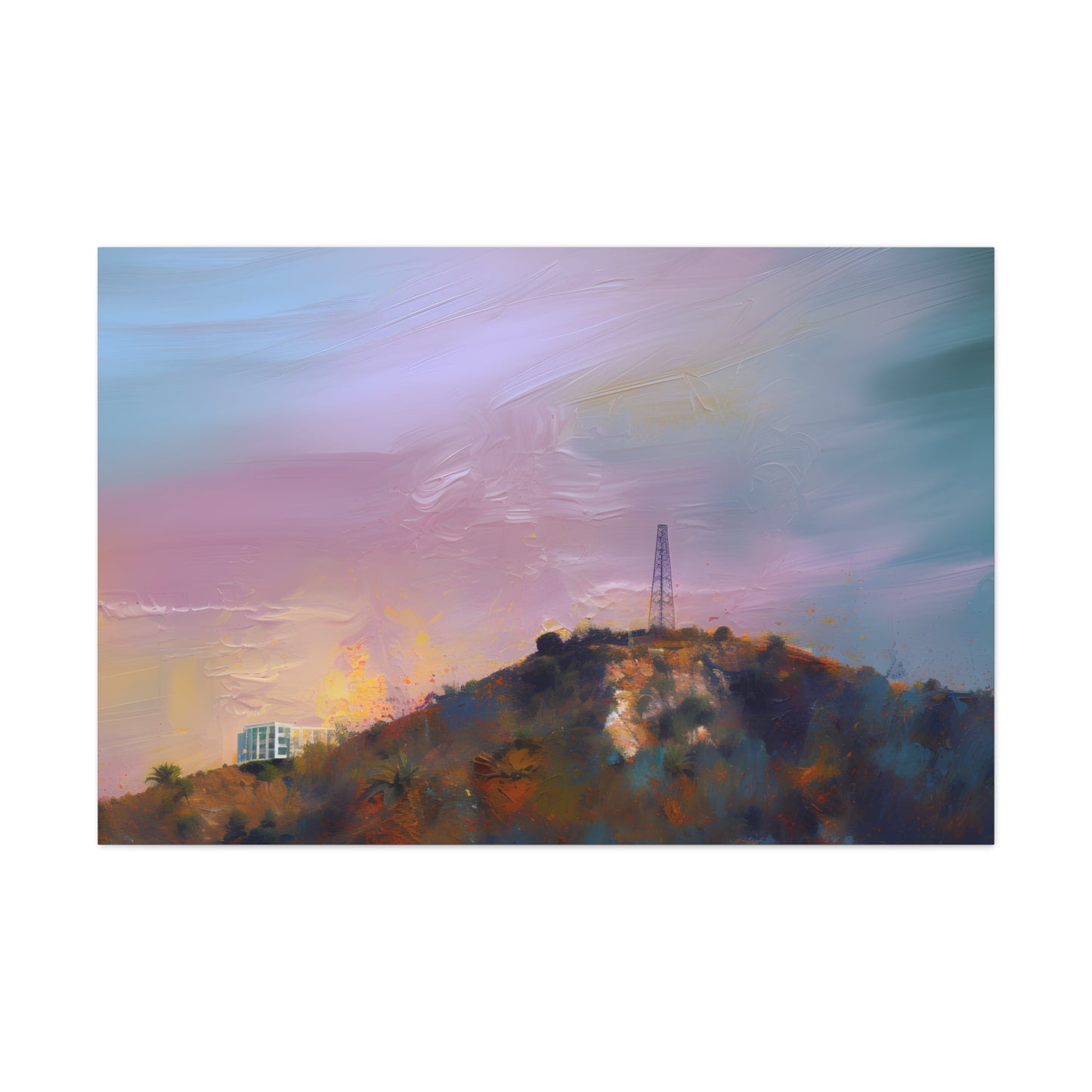 At Home On A Hill (Pastel Sky)