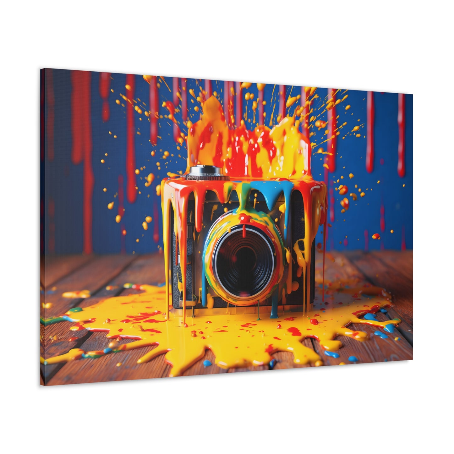 Polaroid Camera In Paint