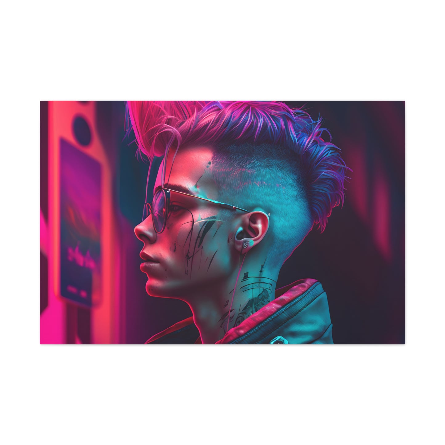 Neon Cyberpunk Portrait