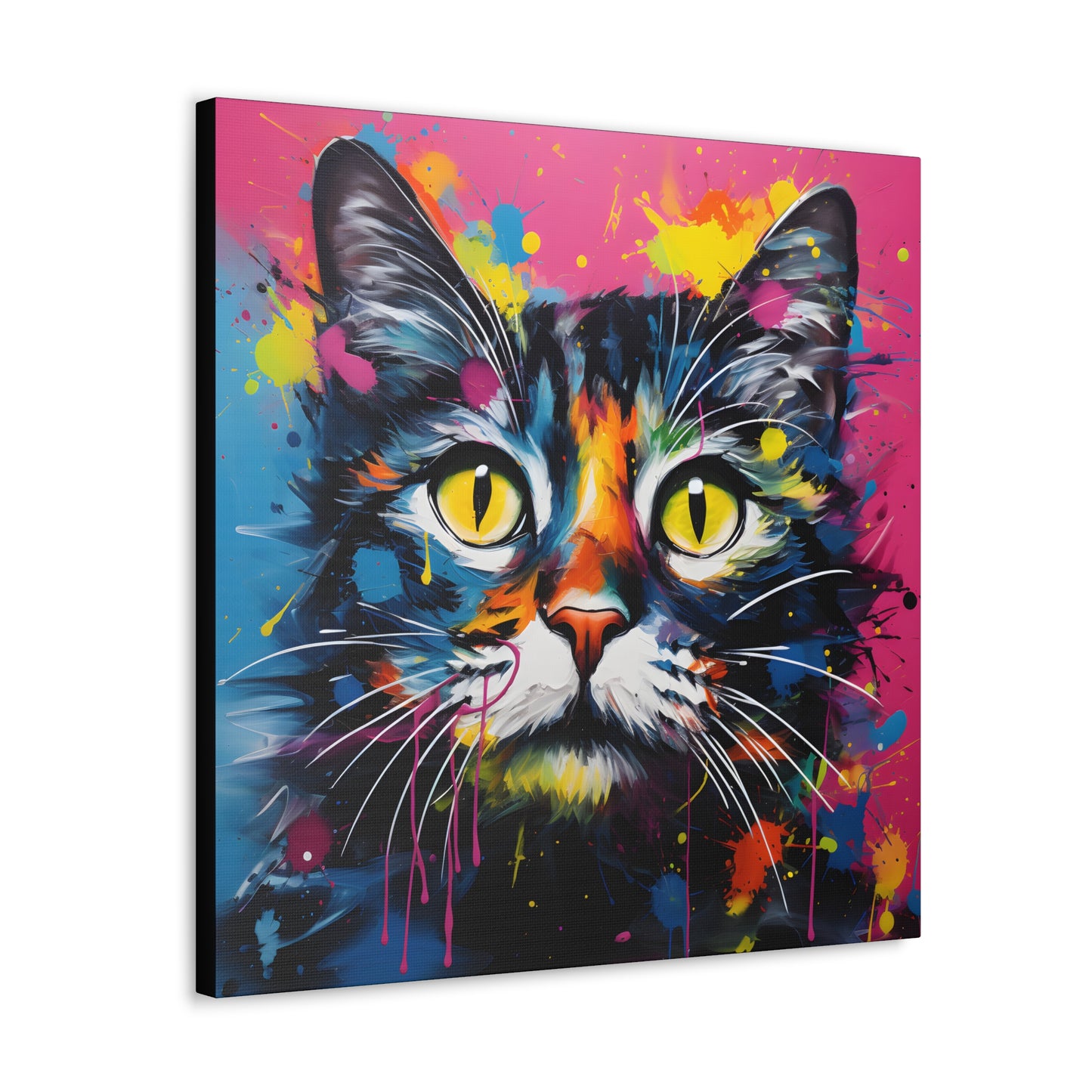 Vibrant Pop Art Cat