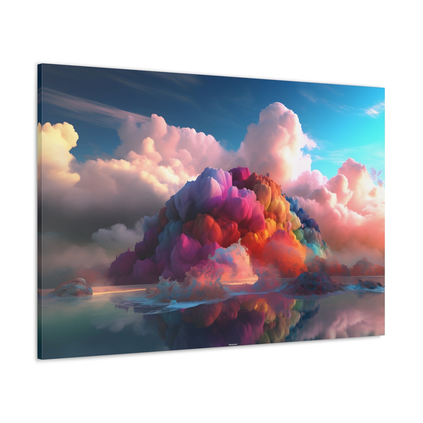 Ultra Vibrant Volcano Clouds