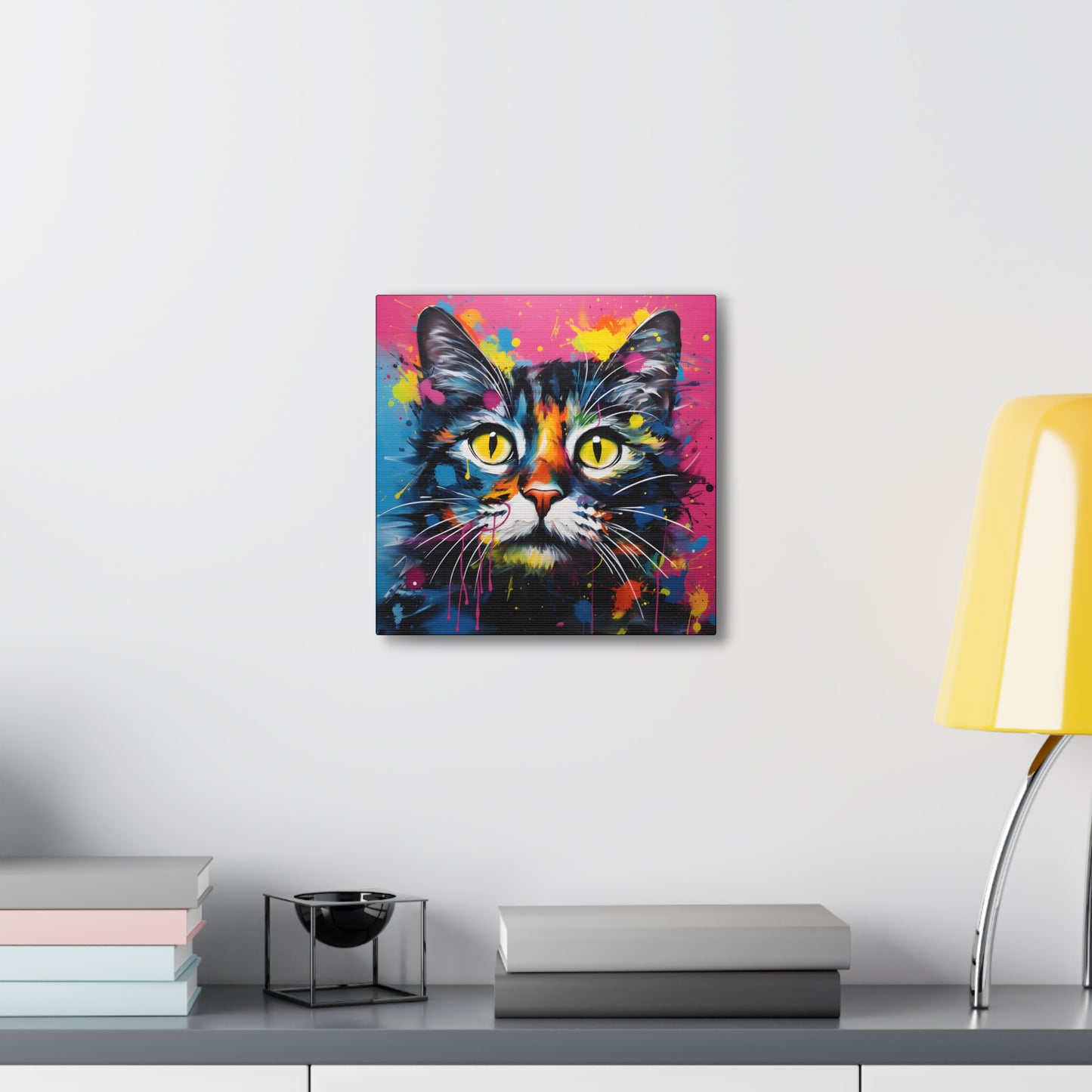 Vibrant Pop Art Cat