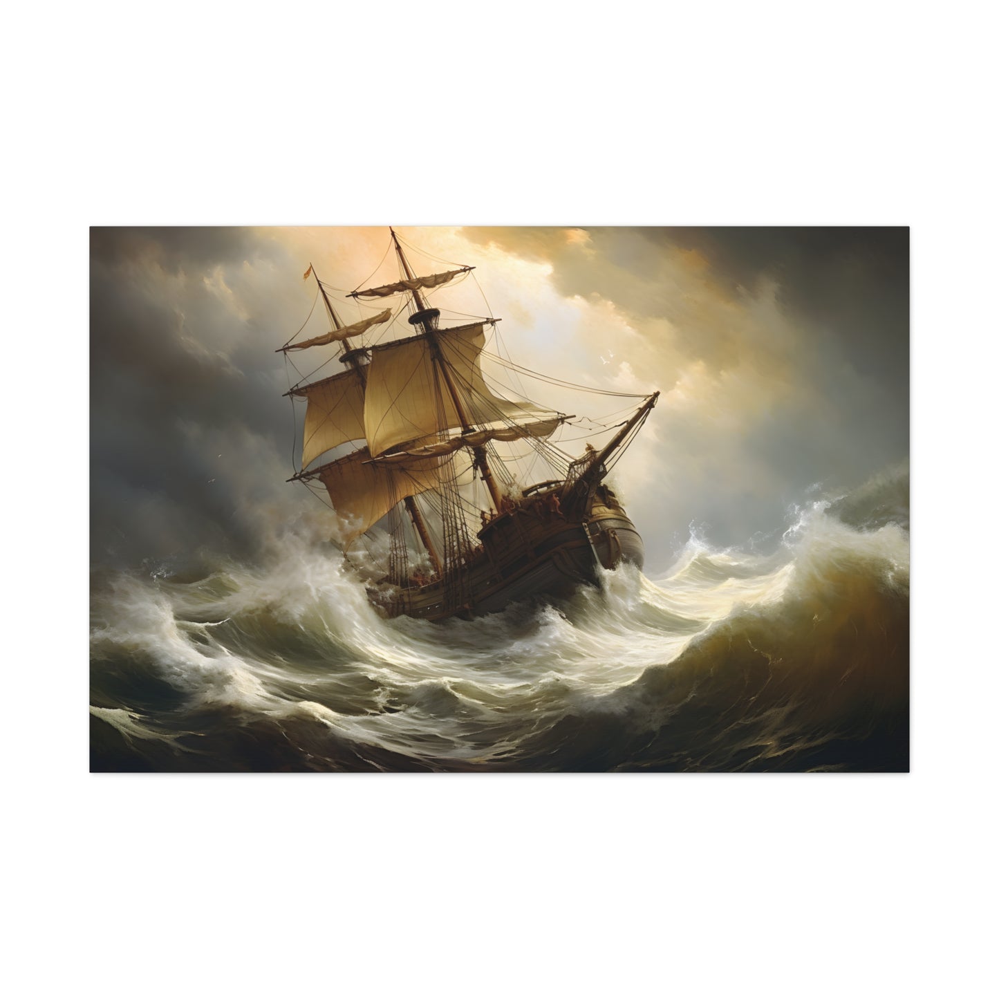 Sloop Ship Seascape