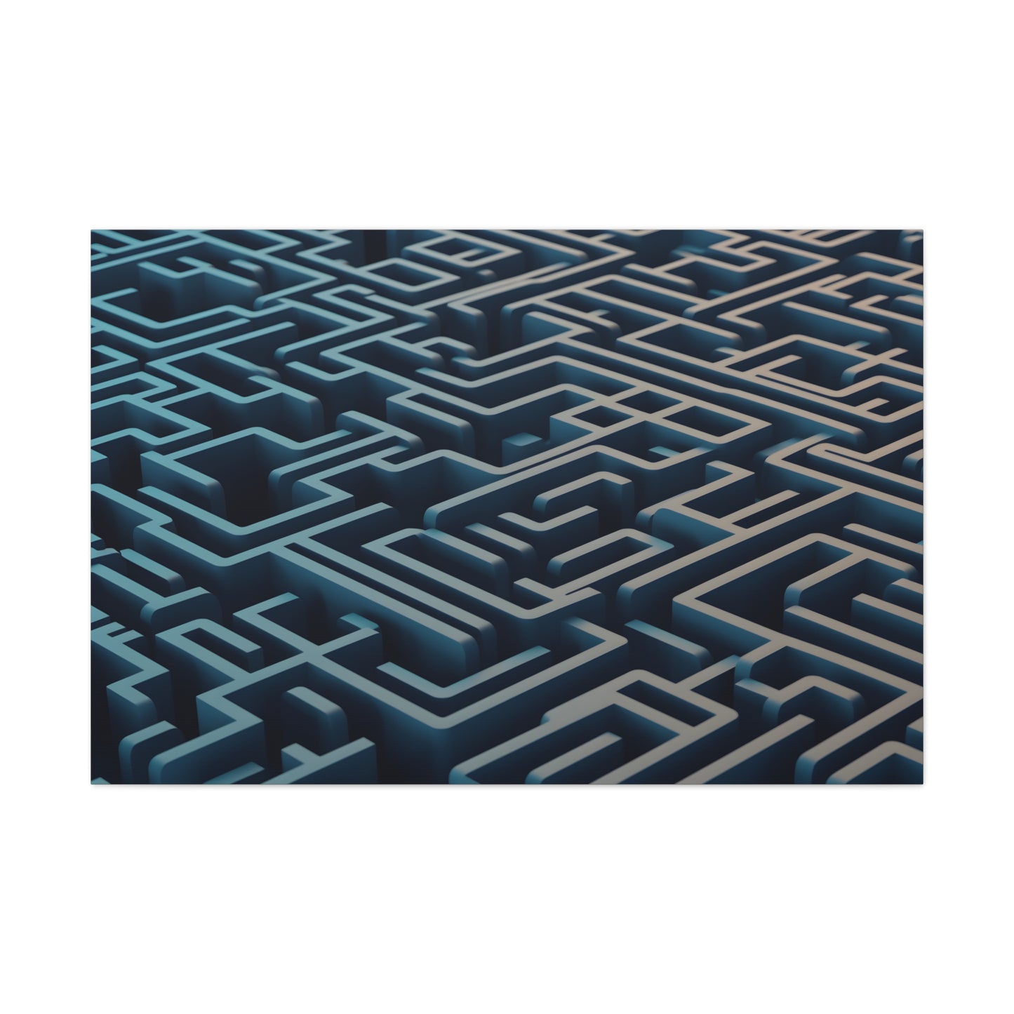 3D Maze Black Neon