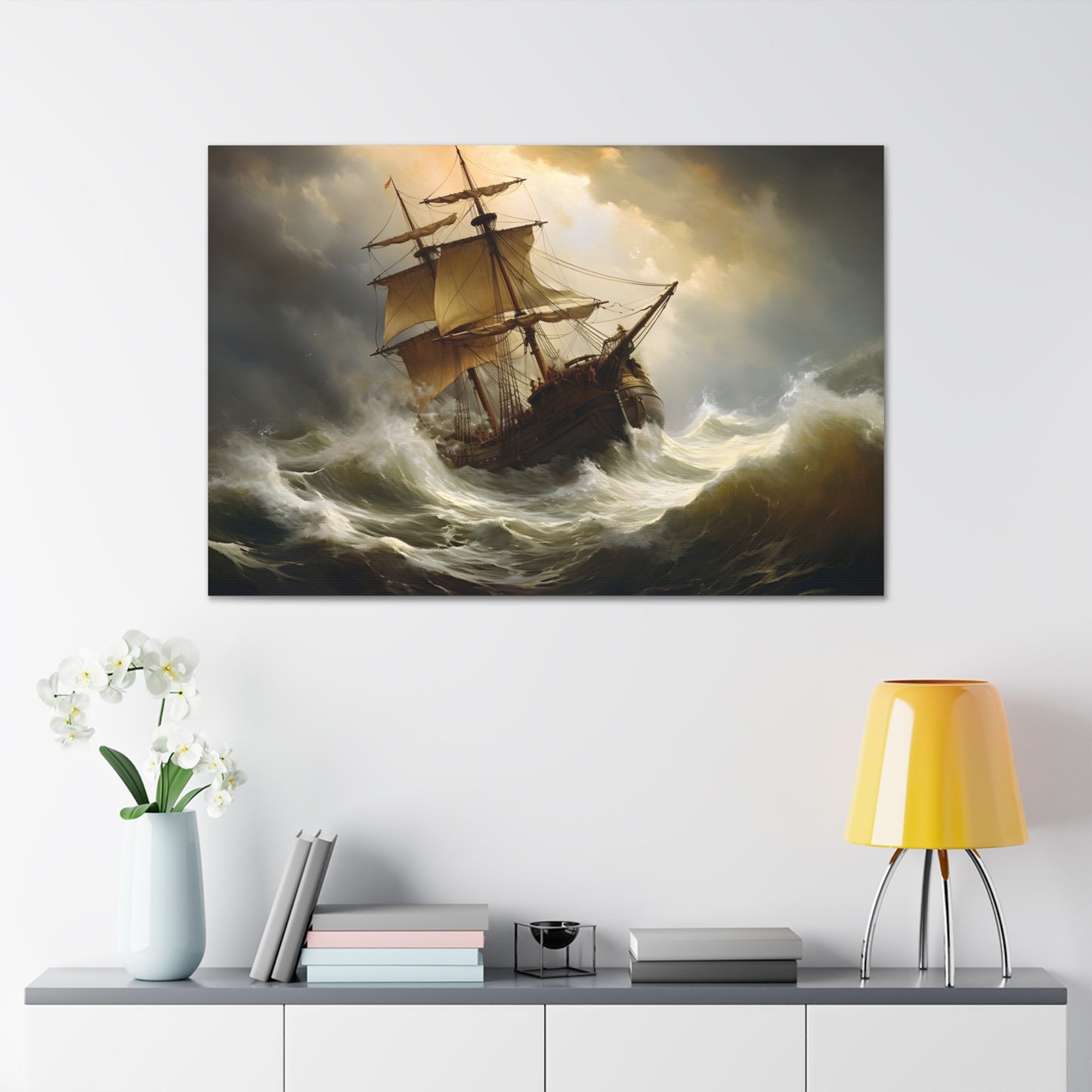 Sloop Ship Seascape