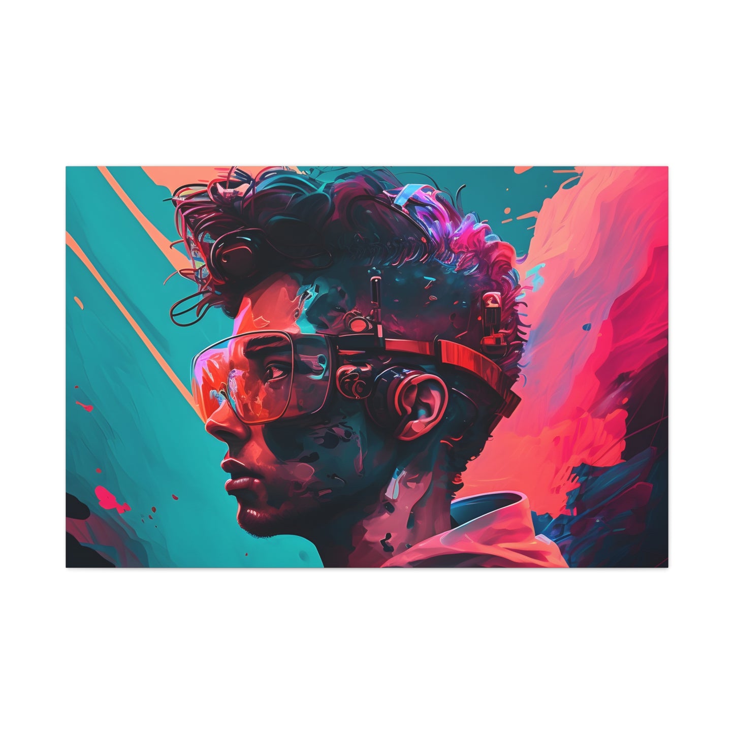 Cyberpunk Pastel Portrait