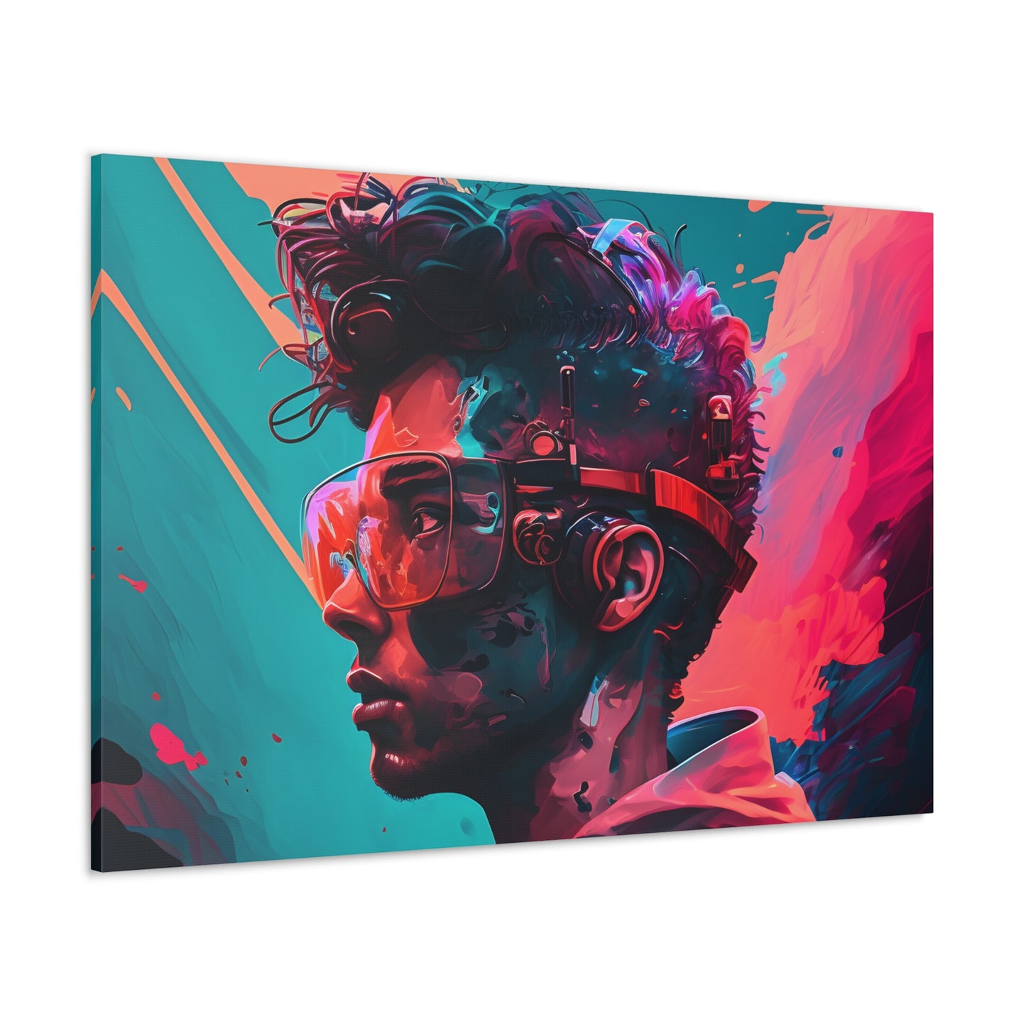 Cyberpunk Pastel Portrait
