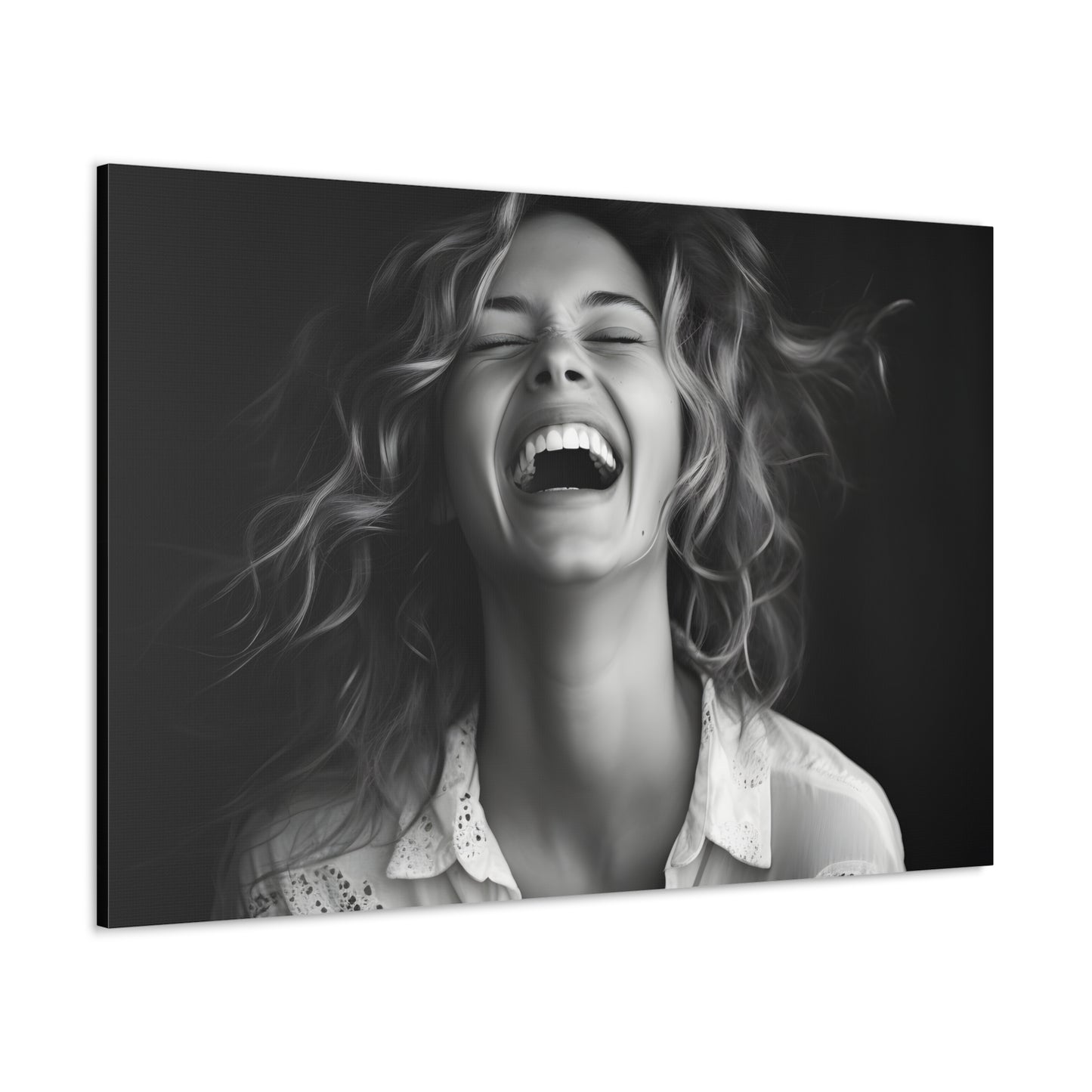 Beautiful Young Woman Laughing