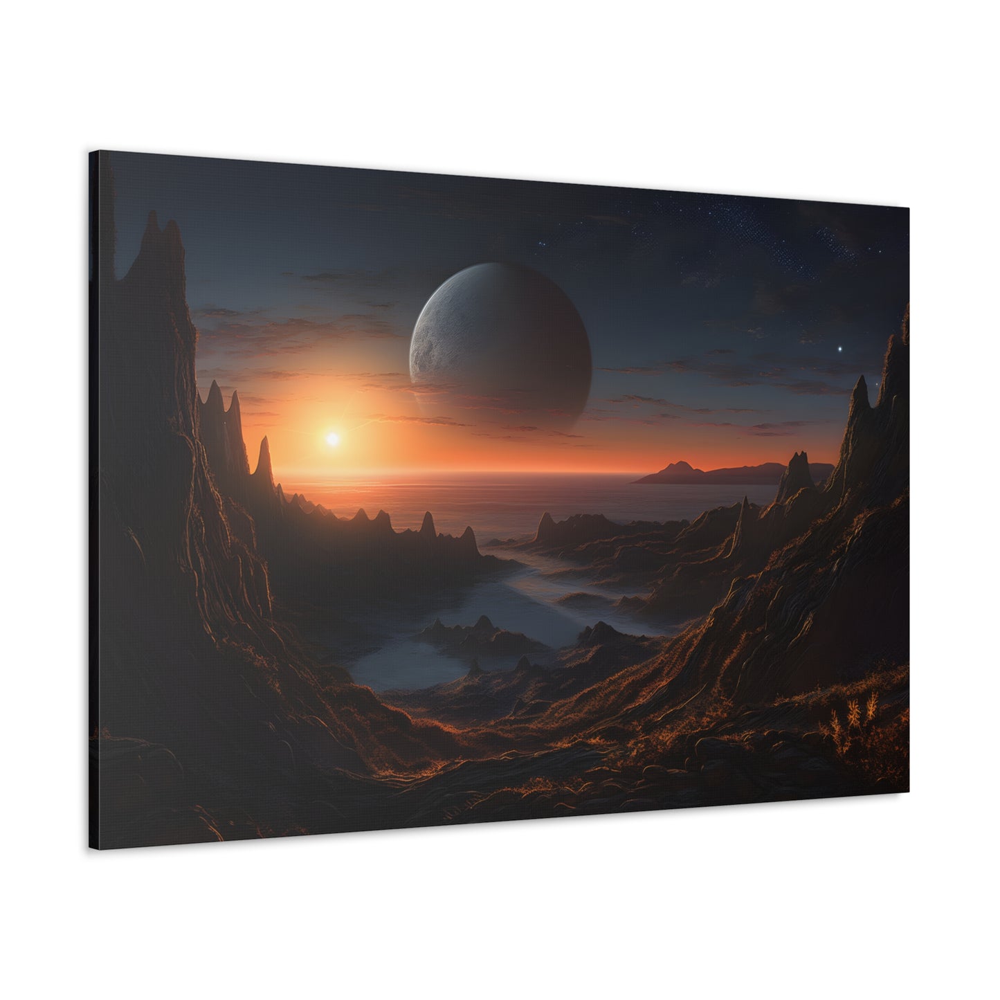 Sci-Fi Moonscape Sunset