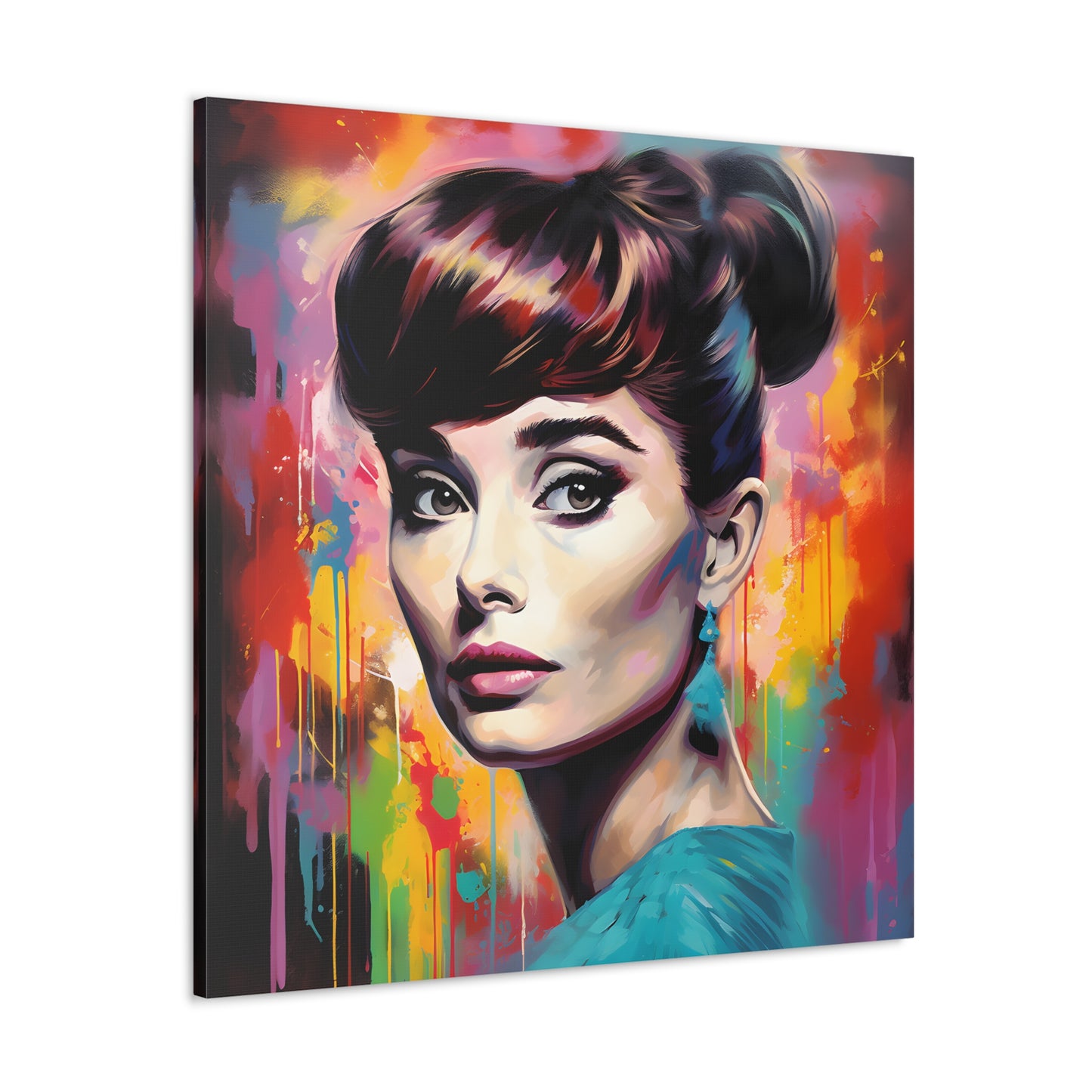 Audrey Hepburn Pop Portrait