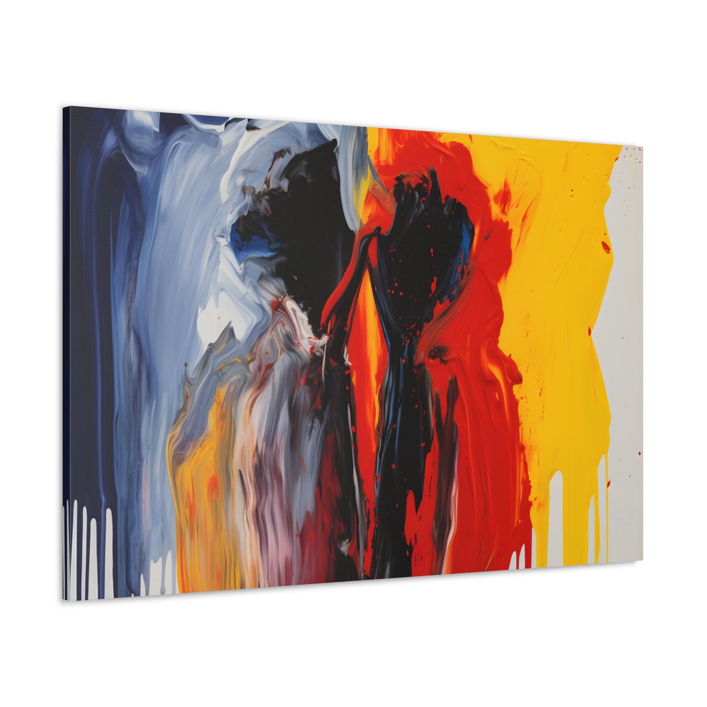 Couple Kissing (Red Yellow Blue)