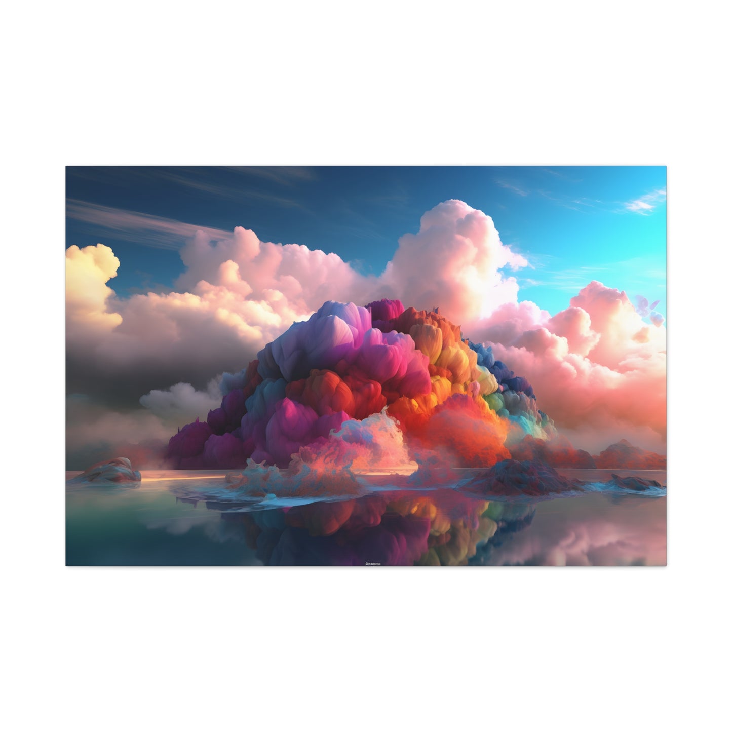 Ultra Vibrant Volcano Clouds