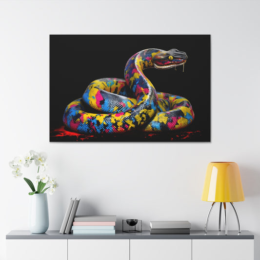 Neon Painted Python