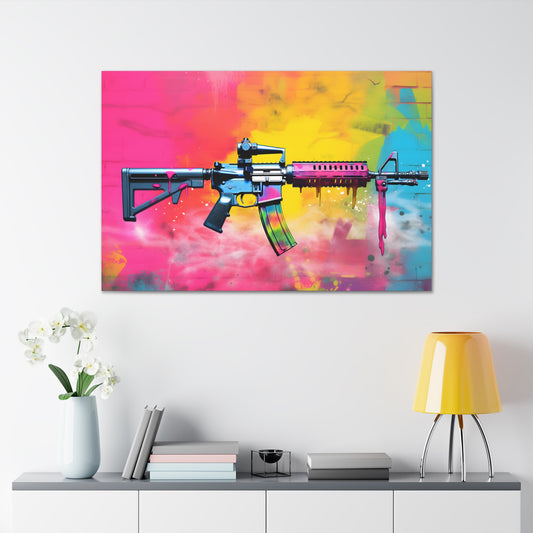 AR-15 Neon Graffiti