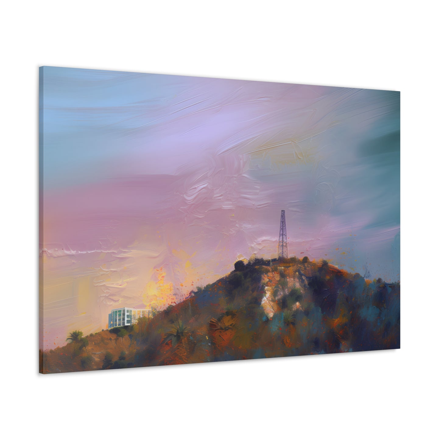 At Home On A Hill (Pastel Sky)
