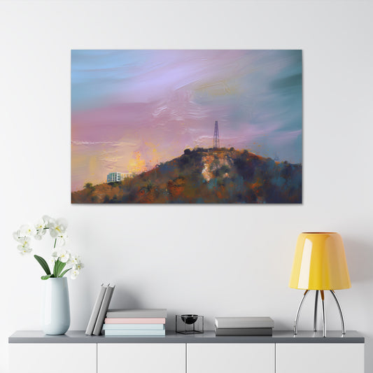 At Home On A Hill (Pastel Sky)