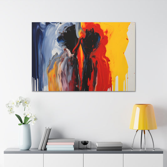Couple Kissing (Red Yellow Blue)