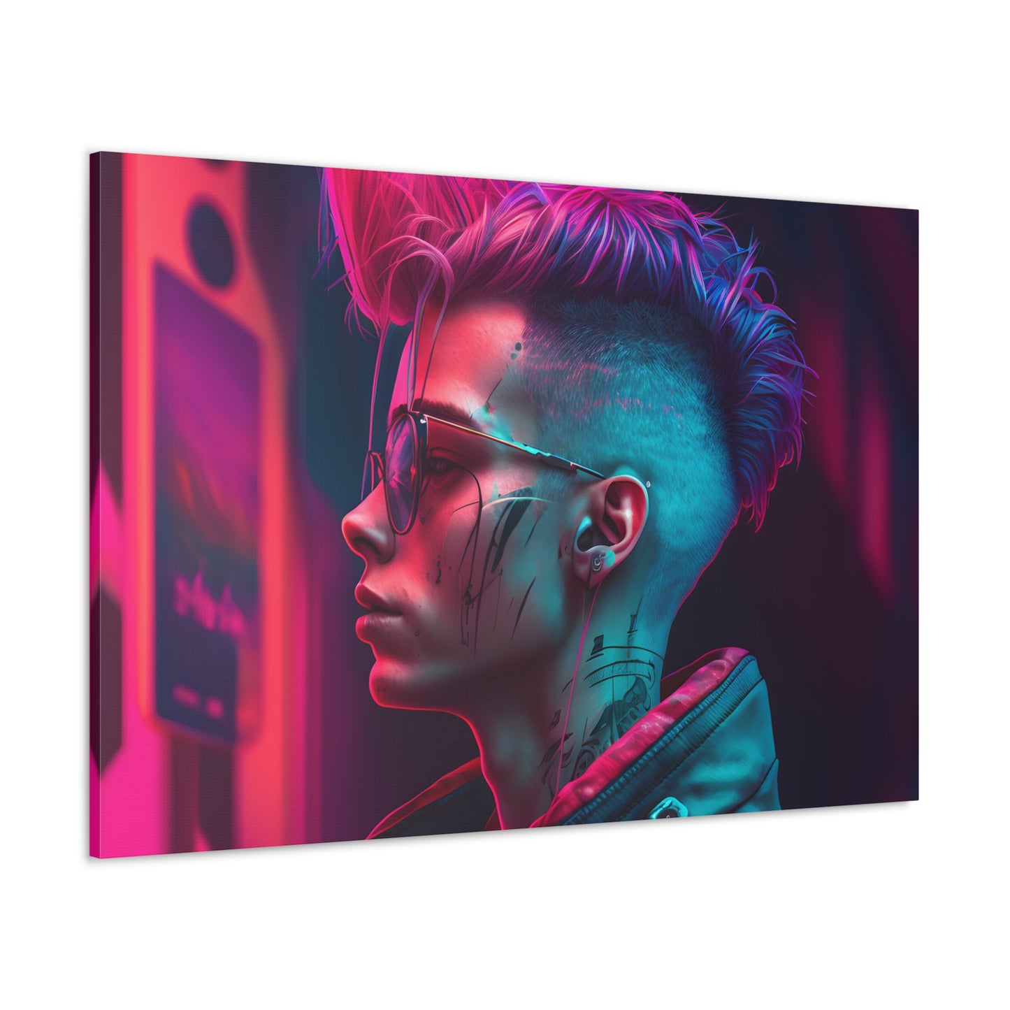 Neon Cyberpunk Portrait